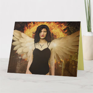 PRETTY ANGEL ART FANTASY GOTHIC BIRTHDAY CARDS