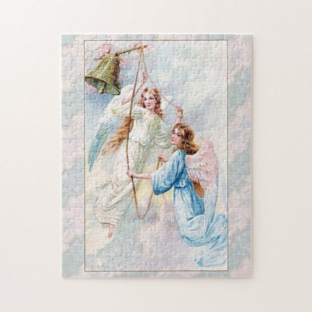Pretty Angels With Bell  Jigsaw Puzzle (Vertical)
