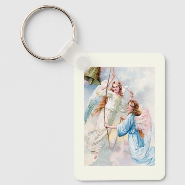 Pretty Angels With Bell Keychain (Front)
