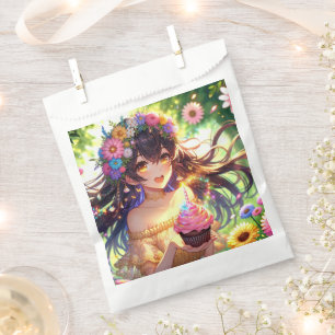 Pretty Anime Girl Birthday Favour Bag