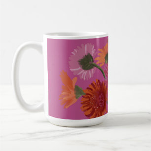 Pretty Art GerberaFlower Modern Illustration Coffee Mug