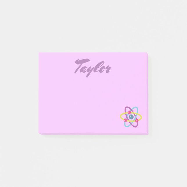 Pretty Atoms Post-it Notes (Front)