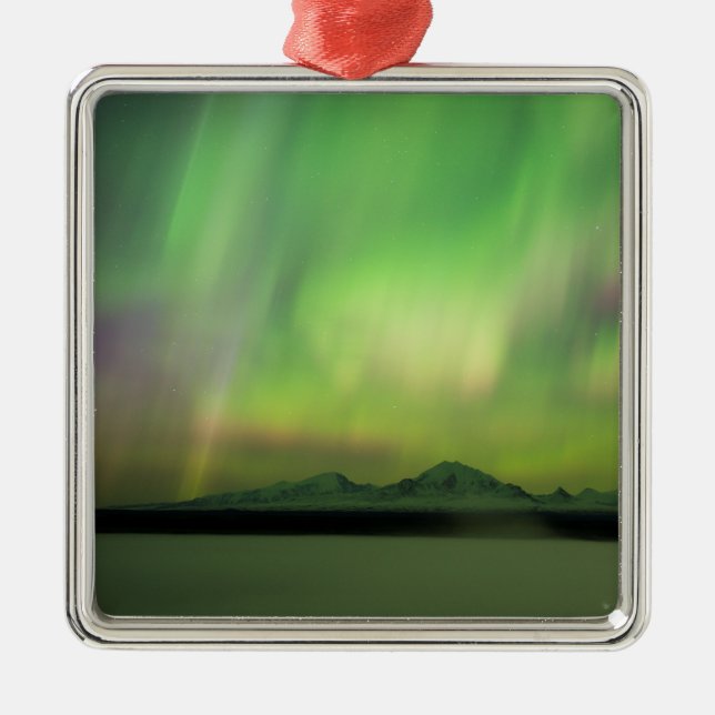 Pretty Aurora Metal Ornament (Front)