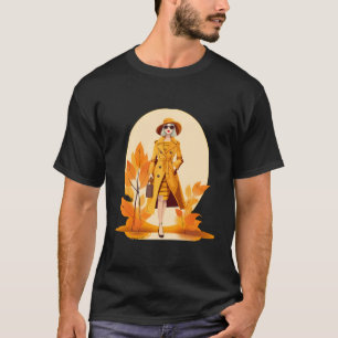 Pretty Autumn Lady T-Shirt