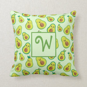 Pretty Avocado Green Throw Pillow
