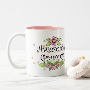Pretty Awesome Grammy Two-Tone Coffee Mug