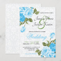 Pretty Baby Blue Wedding Flowers