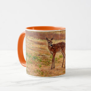 Pretty Baby Deer Fawn Art Mug Cup