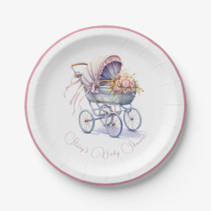 Pretty Baby Pram Paper Plate