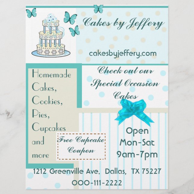 Pretty Bakery Flyer (Front)
