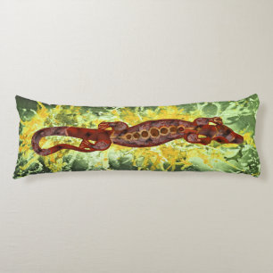 Pretty BALI LIZARD Design red & blue + your ideas Body Pillow