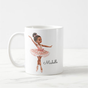 Pretty Ballerina Girl Custom Coffee Mug