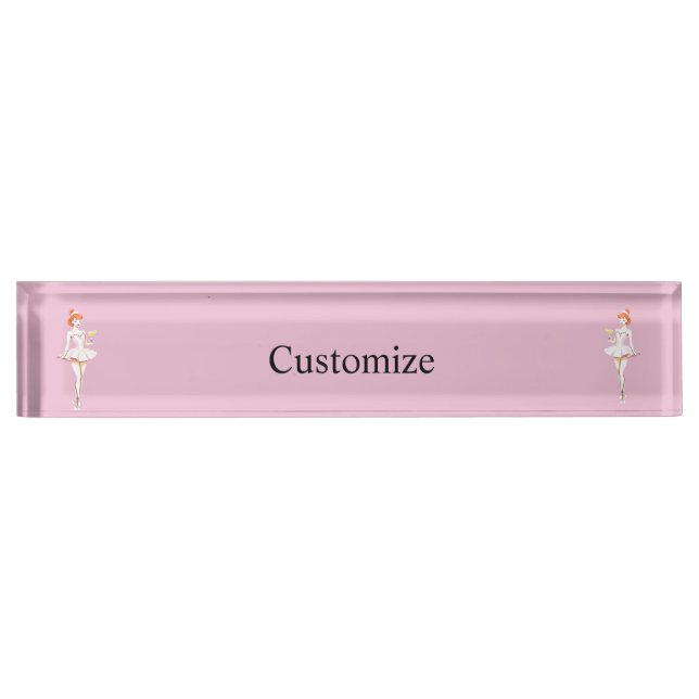 Pretty Ballerina Posing with Martini Thunder_Cove Nameplate (Front)