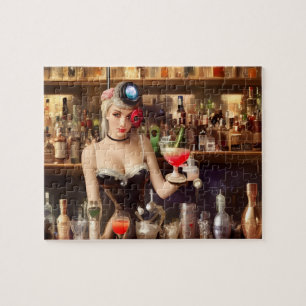 Pretty Bartender Jigsaw Puzzle