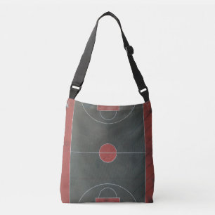 Pretty Basketball Artwork Crossbody Bag