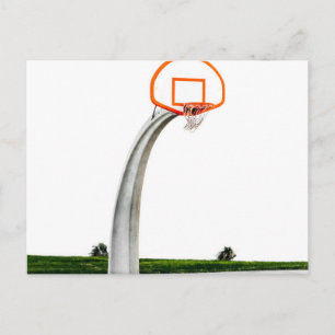 Pretty Basketball Artwork Postcard