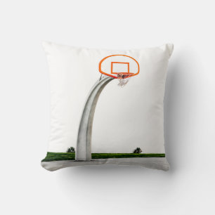 Pretty Basketball Artwork Throw Pillow