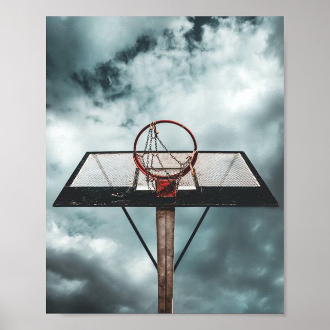 Pretty Basketball Gift Poster (Front)