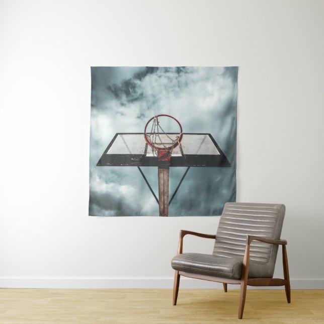 Pretty Basketball Gift Tapestry (In Situ)