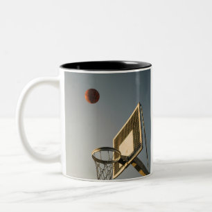 Pretty Basketball Gift Two-Tone Coffee Mug