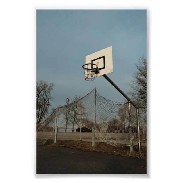 Pretty Basketball Photo Print (Front)