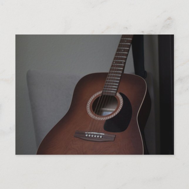 Pretty Bass Guitar Postcard (Front)