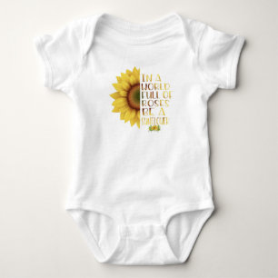 Pretty Be a Sunflower Baby Bodysuit