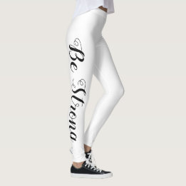 pretty BE STRONG typography | Leggings