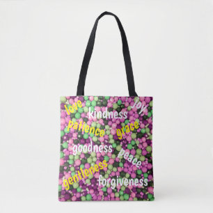 Pretty Beads & Virtue Tote Bag