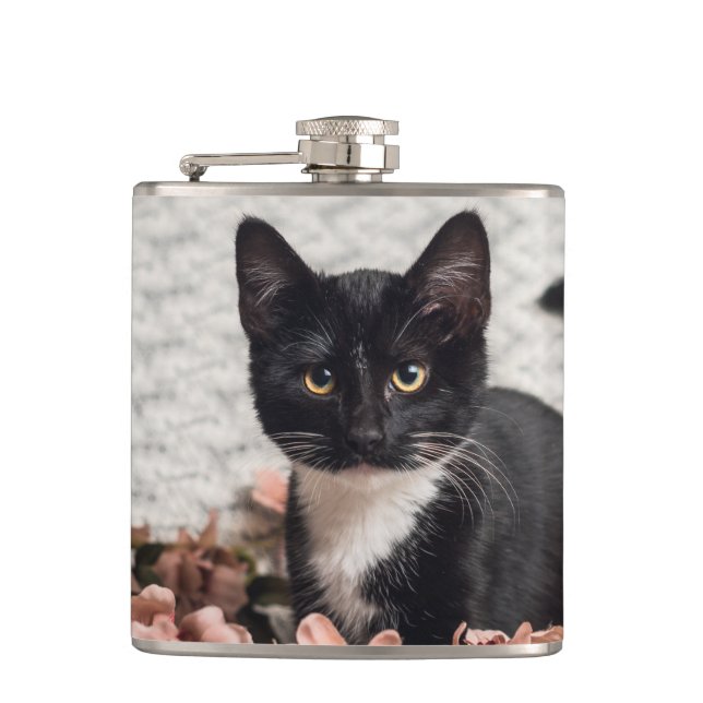 Pretty Bella Rose Hip Flask (Front)