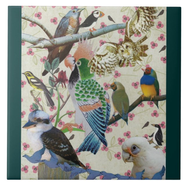 Pretty Birdies Tile (Front)