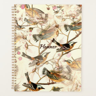 Pretty Birds & Pink Flowers Planner