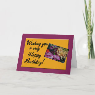 Pretty Birthday Card Bouquet
