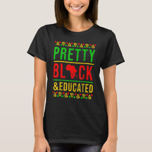Pretty Black and Educated Black History Month  App T-Shirt