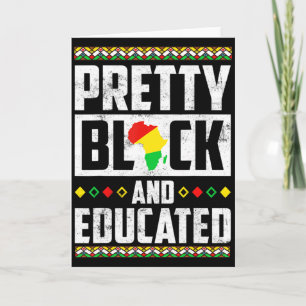Pretty Black And Educated Women Black History Mont Card