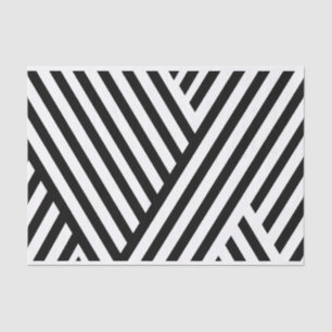 Pretty Black White Stripes 10lb Tissue Paper