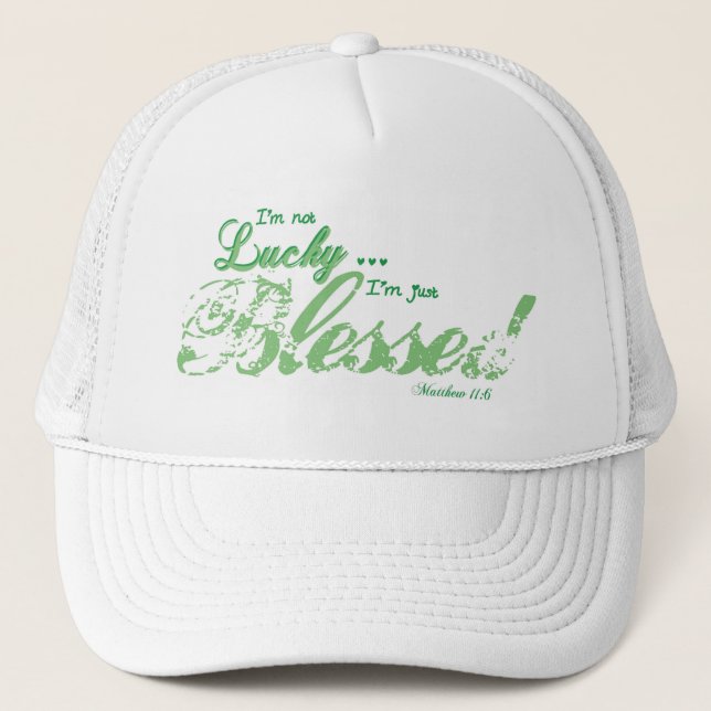 Pretty Blessed Trucker Hat (Front)