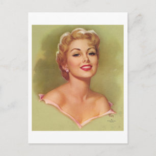 Pretty Blonde Woman Postcard