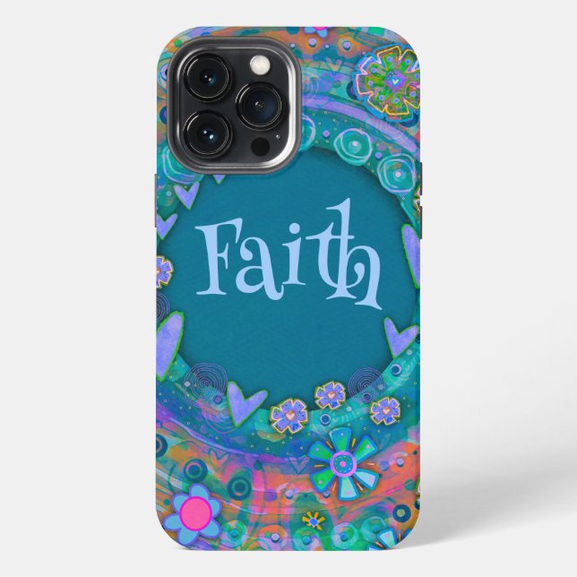 Pretty Blue Customized Inspirivity iPhone Case (Back)
