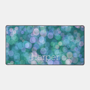 Pretty Blue Floating Colour Desk Mat