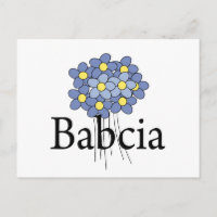 Pretty Blue Flower Babcia T-shirt