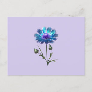 Pretty Blue Flower Postcard