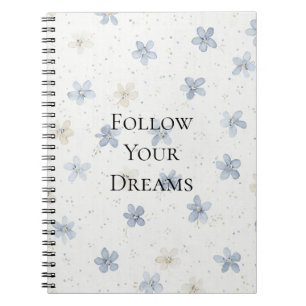 Pretty Blue Flowers Notebook