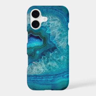Pretty Blue Geode Gemstone Case