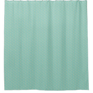Pretty blue hearts shower curtain
