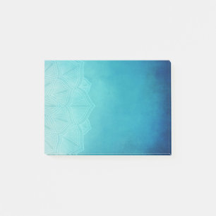 Pretty Blue Mandala Abstract Post-it Notes