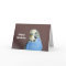 Pretty Blue Parakeet Photo Birthday Card