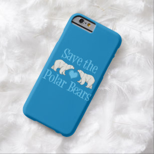 Pretty Blue Polar Bear Barely There iPhone 6 Case