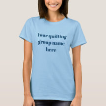 Pretty blue quilter's group 