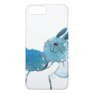pretty blue rabbits IPHONE case